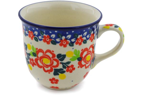 Cups | Ceramika Artystyczna Cup 6 oz Floral Puzzles UNIKAT Cups Ceramika Artystyczna