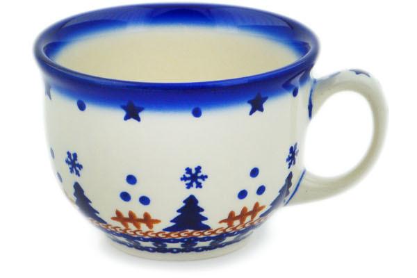 Cups | Ceramika Bona Cup 8 oz Winter Snow Cups Ceramika Bona