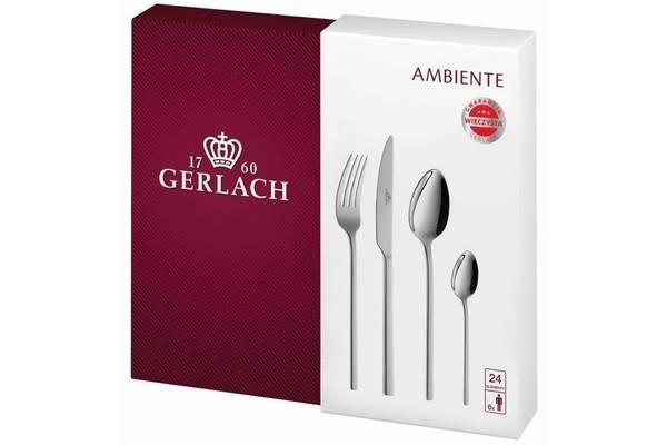 Cutlery | Gerlach Gerlach 24 Piece Stainless Steel Flatware Set Ambiente Cutlery Cutlery