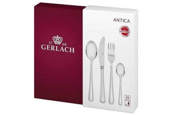 Cutlery | Gerlach Gerlach 24 Piece Stainless Steel Flatware Set Antica Cutlery Cutlery