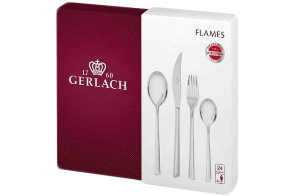 Cutlery | Gerlach Gerlach 24 Piece Stainless Steel Flatware Set Flames Cutlery Cutlery