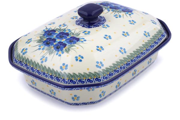 Dishes | Ceramika Artystyczna Dish with Cover 12" Blue Dreams Dishes Ceramika Artystyczna