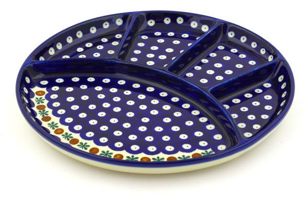 Dishes | Ceramika Artystyczna Divided Dish 10" Mosquito Dishes Ceramika Artystyczna