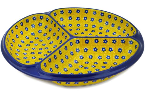 Dishes | Ceramika Artystyczna Divided Dish 10" Sunshine Dishes Ceramika Artystyczna