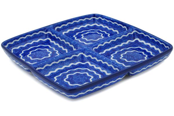 Dishes | Ceramika Artystyczna Divided Dish 10" Totally Wavy Dishes Ceramika Artystyczna