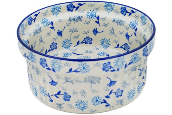 Dishes | Ceramika Artystyczna Souffle Dish 8" Spring Winds Bakeware Ceramika Artystyczna