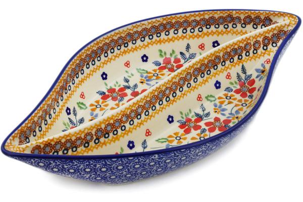 Dishes | Manufaktura Divided Dish 12" Summer Bouquet UNIKAT Dishes Dishes