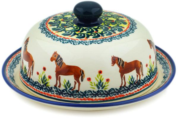 Dishes | Zaklady Ceramiczne Dish with Cover 8" Field Horse Dishes Dishes