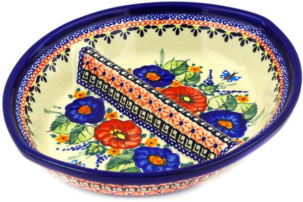 Dishes | Zaklady Ceramiczne Divided Dish 9" Spring Splendor UNIKAT Dishes Dishes