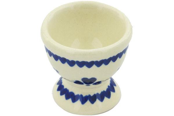 Egg Holders | Zaklady Ceramiczne Egg Holder 2" Blue Heart Trio Egg Holders Egg Holders