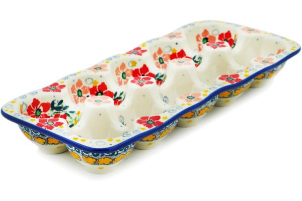 Egg Plates | Ceramika Artystyczna Egg Crate 11" Summer Joy UNIKAT Egg Plates Ceramika Artystyczna