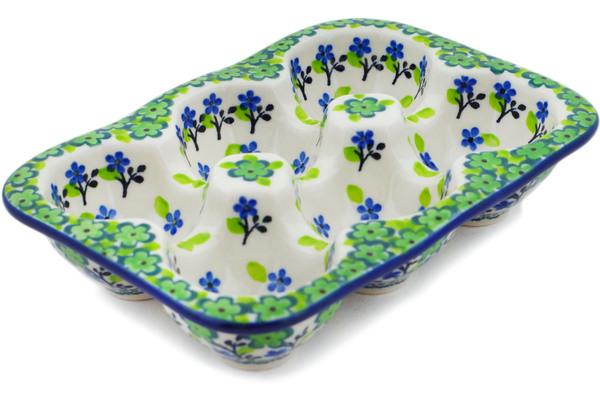 Egg Plates | Ceramika Artystyczna Egg Crate 7" Luck Of The Clover UNIKAT Egg Plates Ceramika Artystyczna