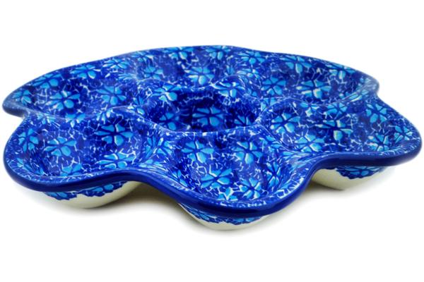 Egg Plates | Ceramika Artystyczna Egg Plate 8" Deep Into The Blue Sea Egg Plates Ceramika Artystyczna