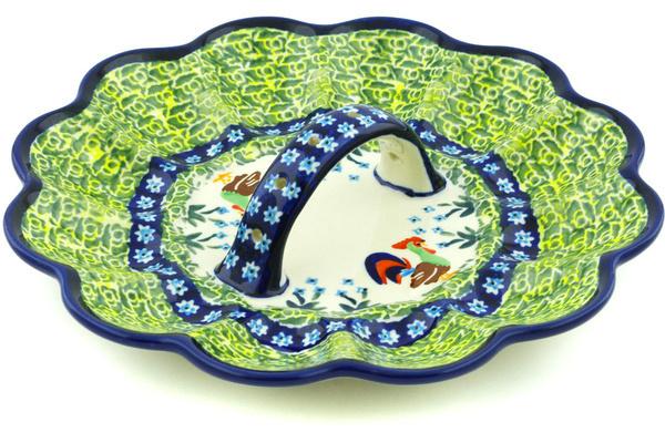 Egg Plates | Zaklady Ceramiczne Egg Plate 10" Country Rooster UNIKAT Egg Plates Egg Plates