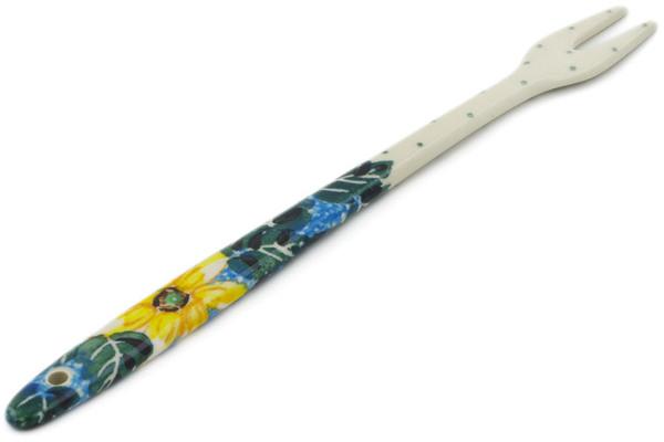 Forks | Ceramika Artystyczna Fondue Fork 9" Black Eyed Susan UNIKAT Forks Ceramika Artystyczna