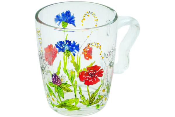 Glass | Artland Cappuccino Glass 11 oz Floral Glass Cups & Mugs Artland