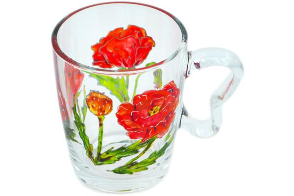 Glass | Artland Cappuccino Glass 11 oz Frosty Poppies Cups & Mugs Artland