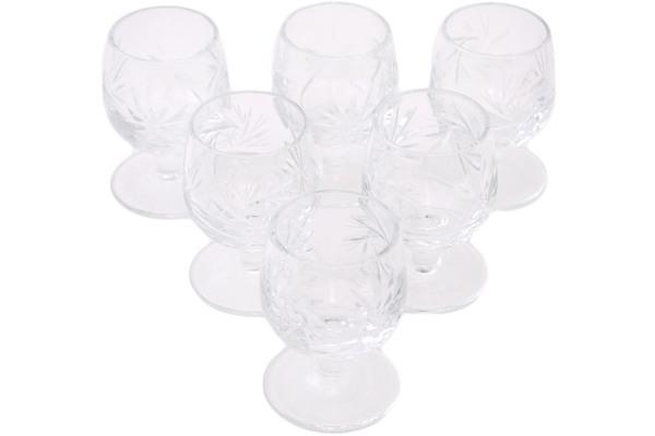 Glass | Artland Crystal Liquor Glass Set of 6 2" Crystal Jewel Cups & Mugs Artland