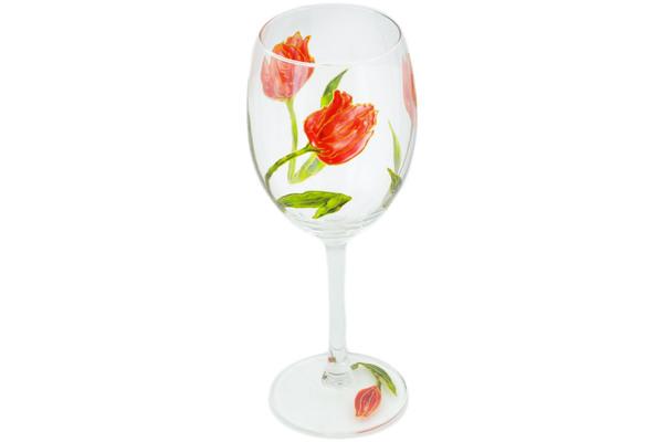 Glass | Artland Wine Glass 10 oz Frosty Tulips Cups & Mugs Artland