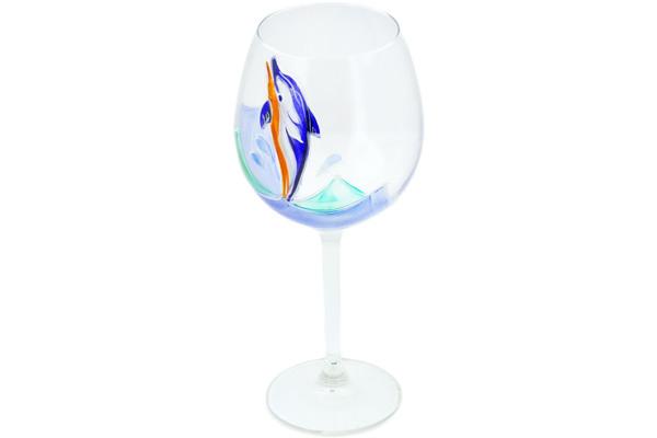 Glass | Artland Wine Glass 20 oz Happy Dolphin Cups & Mugs Artland