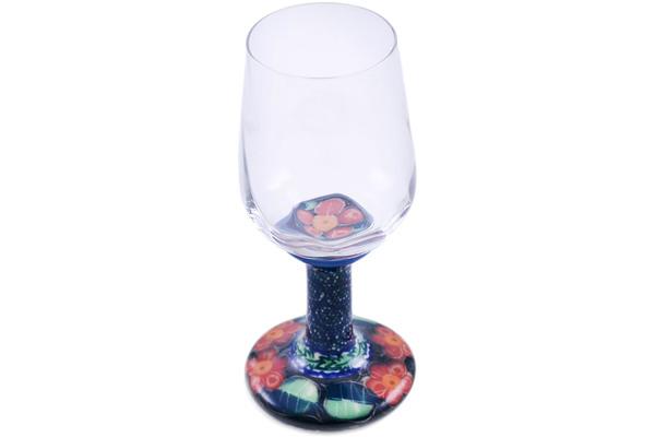 Glass | Galia Wine Glass 11 oz Flower Grove UNIKAT Cups & Mugs Galia