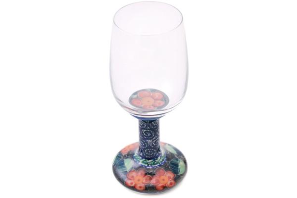 Glass | Galia Wine Glass 12 oz Flower Grove UNIKAT Cups & Mugs Galia