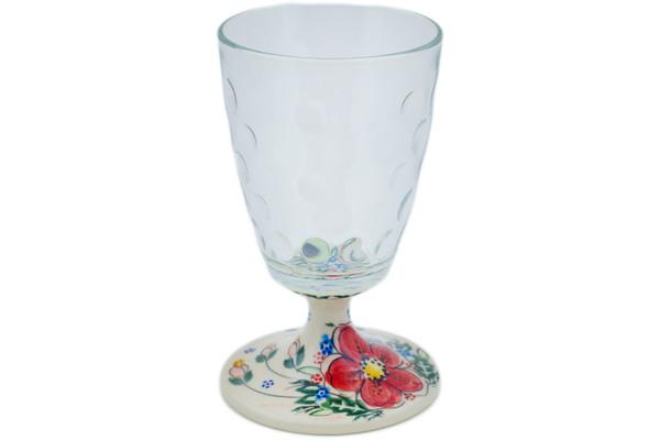 Glass | Vena Wine Glass 11 oz Perfect Garden UNIKAT Cups & Mugs Glass