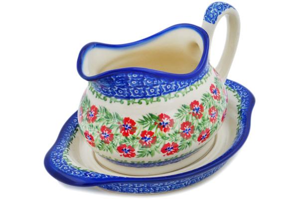 Gravy Boats | Ceramika Bona Gravy Boat with Saucer Midsummer Bloom Gravy Boats Ceramika Bona