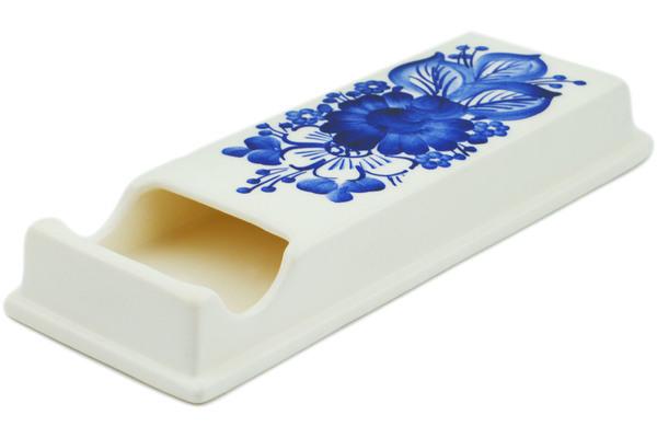 Holder | Fajans Wloclawek Matchbox Holder 9" Retro Cobalt Kitchen & Dining Fajans Wloclawek