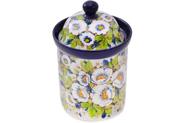 Jars | Ceramika Artystyczna Cookie Jar 8" Little Wild Field Flowers UNIKAT Jars Ceramika Artystyczna