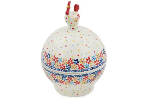 Jars | Ceramika Artystyczna Hen Shaped Jar 7" Joy Jars Ceramika Artystyczna