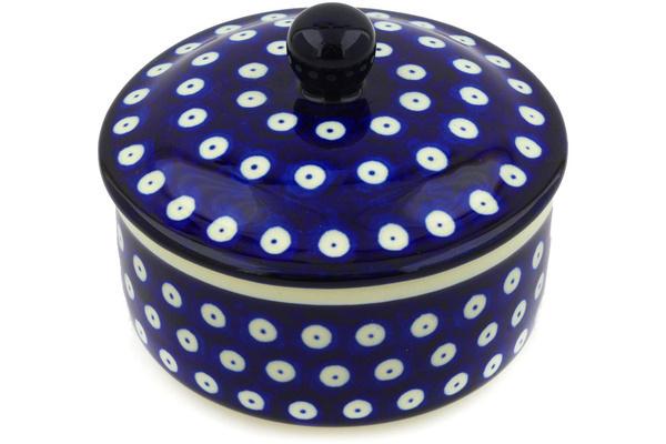 Jars | Ceramika Artystyczna Jar with Lid 5" Blue Eyes Jars Ceramika Artystyczna