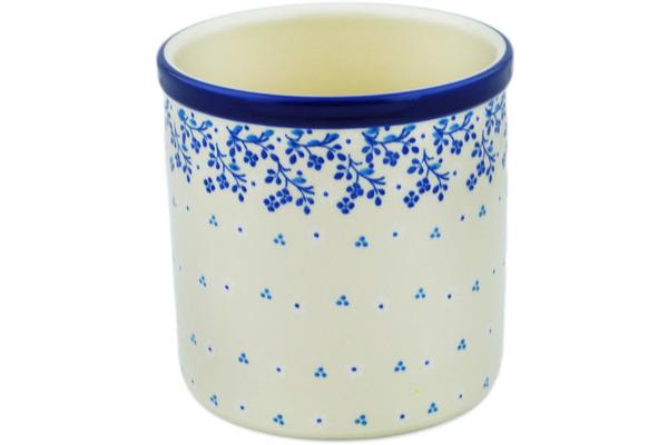 Jars | Ceramika Artystyczna Utensil Jar 6" Forget-me-not Rain Jars Ceramika Artystyczna