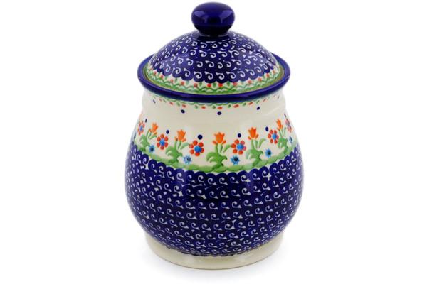 Jars | Ceramika Bona Jar with Lid 8" Spring Flowers Jars Ceramika Bona