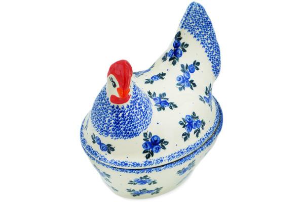 Jars | Cergor Hen Shaped Jar 8" Blue Berry Special UNIKAT Jars Cergor