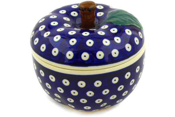 Jars | Zaklady Ceramiczne Apple Shaped Jar 5" Blue Eyes Jars Jars