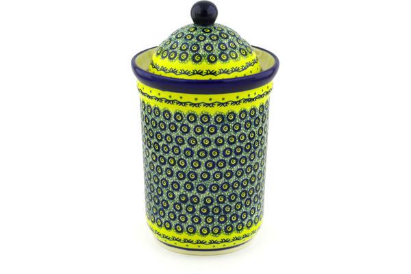 Jars | Zaklady Ceramiczne Jar with Lid 11" Peacock Bumble Bee Jars Jars