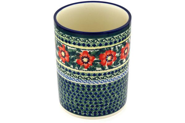 Jars | Zaklady Ceramiczne Utensil Jar 7" Poppies All Around UNIKAT Jars Jars