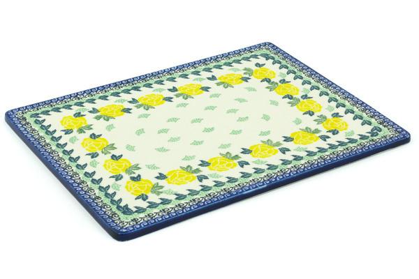 Kitchen Accessories | Ceramika Artystyczna Cookie Sheet 13" Yellow Rose Bakeware Ceramika Artystyczna