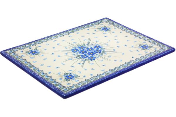 Kitchen Accessories | Ceramika Artystyczna Cookie Sheet 15" Forget Me Not UNIKAT Bakeware Ceramika Artystyczna