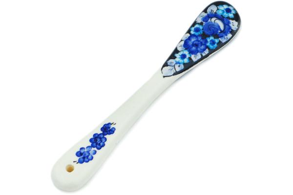 Knives | Fajans Wloclawek Spreading Knife 7" Cobalt Flowers Kitchen & Dining Fajans Wloclawek