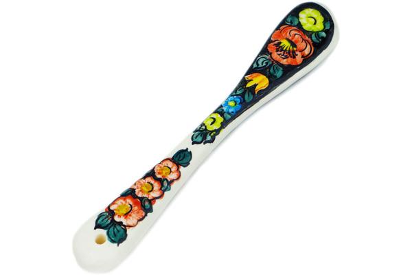 Knives | Fajans Wloclawek Spreading Knife 7" Little Flower Patch Black Kitchen & Dining Fajans Wloclawek