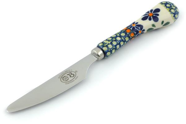 Knives | Zaklady Ceramiczne Stainless Steel Knife 8" Gingham Flowers Kitchen & Dining Knives