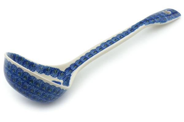 Ladles | Ceramika Artystyczna Ladle 13" Blue Poppies Kitchen & Dining Ceramika Artystyczna