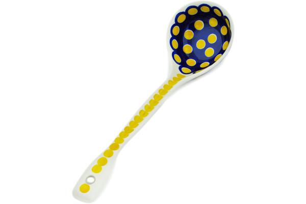 Ladles | Ceramika Artystyczna Ladle 13" Yellow Dots Kitchen & Dining Ceramika Artystyczna