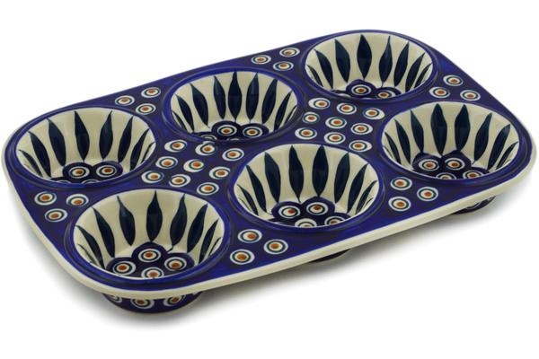 Muffin Pans | Manufaktura Muffin Pan 13" Peacock Bakeware Manufaktura