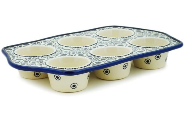 Muffin Pans | Zaklady Ceramiczne Muffin Pan 14" Blooming Night Bakeware Muffin Pans