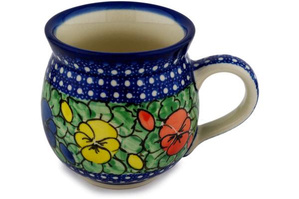 Mugs | Ceramika Artystyczna Bubble Mug 12oz Pansy Pop UNIKAT Cups & Mugs Ceramika Artystyczna