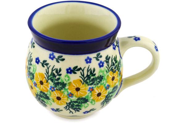 Mugs | Ceramika Artystyczna Bubble Mug 12oz Yellow Flower Wreath Cups & Mugs Ceramika Artystyczna