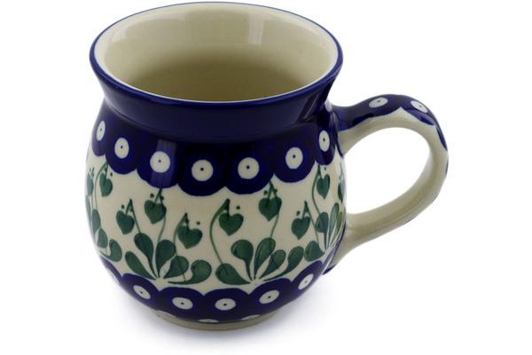 Mugs | Ceramika Artystyczna Bubble Mug 16 oz Bleeding Heart Peacock Cups & Mugs Ceramika Artystyczna